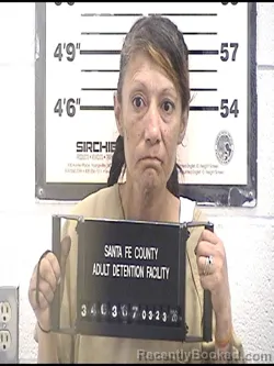 Mugshot of JESSICA MARQUEZ booked in Santa Fe County, New Mexico on March 23, 2026