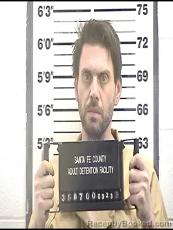 Mugshot of DUSTIN FRANK RYDER booked in Santa Fe County, New Mexico on March 23, 2026