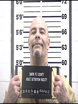 Mugshot of ANDRES GARCIA booked in Santa Fe County, New Mexico on March 23, 2026