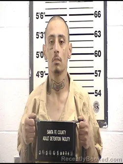 Mugshot of JARED OLIVAS-MARTINEZ booked in Santa Fe County, New Mexico on March 24, 2026