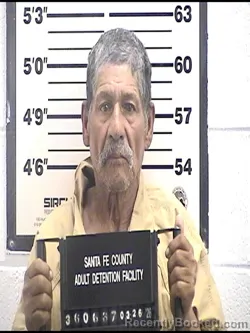 Mugshot of FLORENCIO F DELGADO DOMINGUEZ booked in Santa Fe County, New Mexico on March 26, 2026