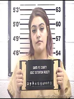 Mugshot of DAEJA-ROSE ALEXIS GRAHAM booked in Santa Fe County, New Mexico on March 27, 2026