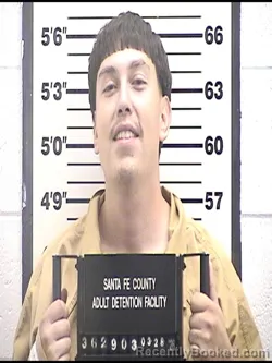 Mugshot of JEREMY BRANDON ANAYA booked in Santa Fe County, New Mexico on March 28, 2026