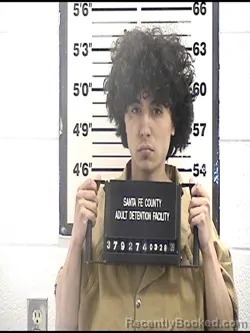 Mugshot of EZEKIEL UNIQUE LARRANAGA booked in Santa Fe County, New Mexico on March 28, 2026