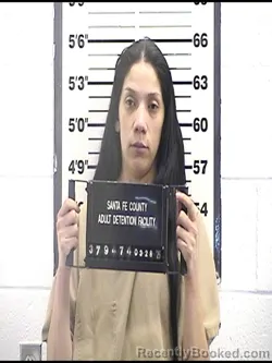 Mugshot of ALENI IRIDIAN GONZALEZ ADAME booked in Santa Fe County, New Mexico on March 28, 2026