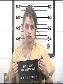 Mugshot of KRYSTAL ISABEL WRIGHT booked in Santa Fe County, New Mexico on March 30, 2026