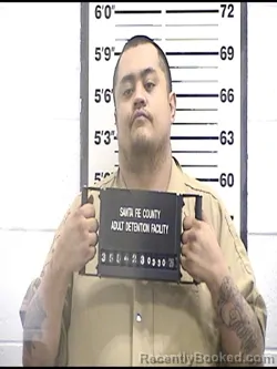 Mugshot of JUSTIN ALBERT CATA booked in Santa Fe County, New Mexico on March 30, 2026