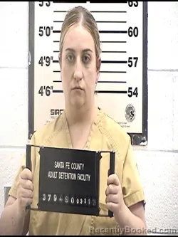 Mugshot of AMBER LYNN VICKREY booked in Santa Fe County, New Mexico on March 31, 2026