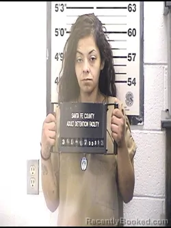 Mugshot of VALARIE YESENA MOLINA booked in Santa Fe County, New Mexico on March 31, 2026