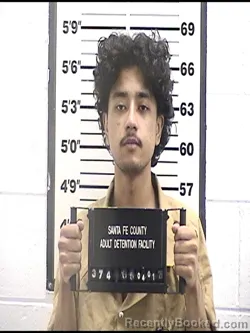 Mugshot of ANGEL GABRIEL LEMUS-LOPEZ booked in Santa Fe County, New Mexico on April 1, 2026