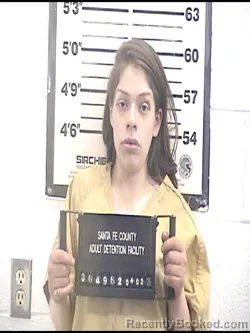 Mugshot of JESSICA C CALLES-REYES booked in Santa Fe County, New Mexico on April 2, 2026