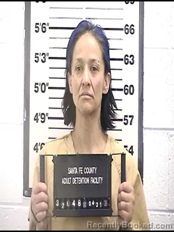 Mugshot of ANDREA WILMA GARCIA booked in Santa Fe County, New Mexico on April 21, 2026