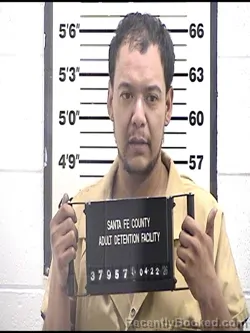 Mugshot of EDGAR VILLALOBOS ZAPATA booked in Santa Fe County, New Mexico on April 22, 2026