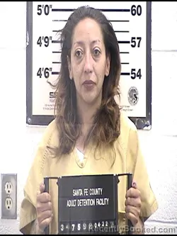 Mugshot of AMANDA E MONTOYA booked in Santa Fe County, New Mexico on April 22, 2026