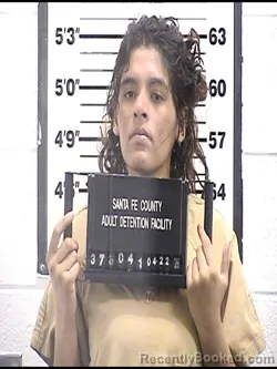 Mugshot of SARAI ARCINIEGA JUAREZ booked in Santa Fe County, New Mexico on April 22, 2026
