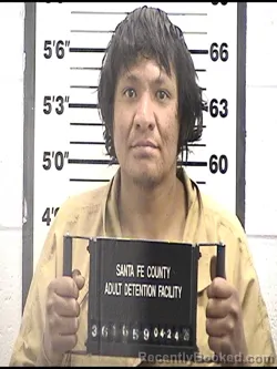 Mugshot of BRYSON FRAGUA booked in Santa Fe County, New Mexico on April 24, 2026