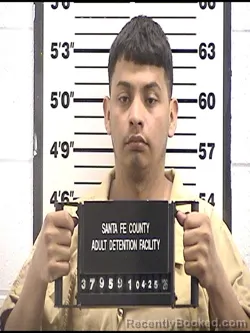 Mugshot of BYRON GARCIA PAREDES booked in Santa Fe County, New Mexico on April 25, 2026