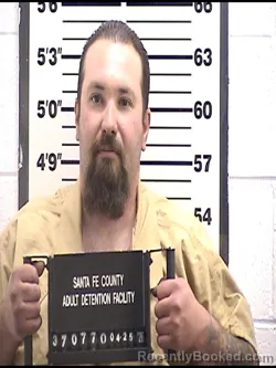 Mugshot of CORY E WOISIN booked in Santa Fe County, New Mexico on April 25, 2026