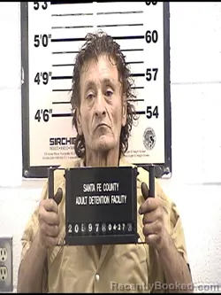 Mugshot of MANUEL CRISTOBAL MARTINEZ booked in Santa Fe County, New Mexico on April 27, 2026