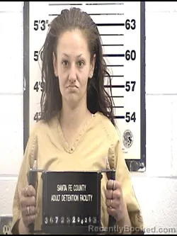Mugshot of PRECIOUS AIMEE LYNN LOPEZ booked in Santa Fe County, New Mexico on April 27, 2026