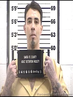 Mugshot of LUCAS JAVIER CARRENO booked in Santa Fe County, New Mexico on April 29, 2026