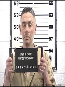 Mugshot of SEAN MICHAEL GALLEGOS booked in Santa Fe County, New Mexico on May 2, 2026