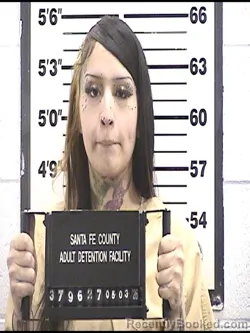 Mugshot of HANNAH MARTINEZ booked in Santa Fe County, New Mexico on May 3, 2026
