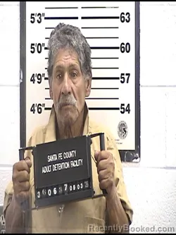 Mugshot of FLORENCIO DELGADO DOMINGUEZ booked in Santa Fe County, New Mexico on May 3, 2026