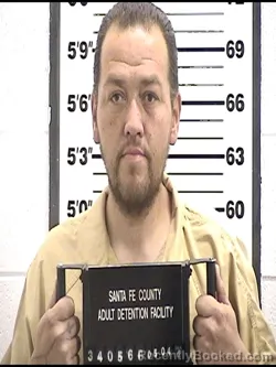 Mugshot of CALVIN TRUJILLO booked in Santa Fe County, New Mexico on May 4, 2026