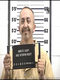 Mugshot of ALAN MARK VARGAS booked in Santa Fe County, New Mexico on May 8, 2026