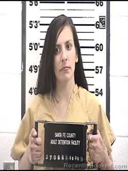 Mugshot of CHANTELLE DEANAE GALLEGOS booked in Santa Fe County, New Mexico on May 9, 2026