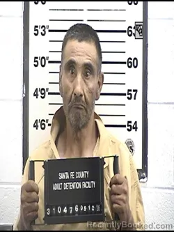 Mugshot of MARTIN TORREZ booked in Santa Fe County, New Mexico on May 12, 2026