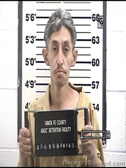 Mugshot of MICHAEL A GARCIA booked in Santa Fe County, New Mexico on May 12, 2026