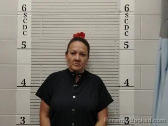 Mugshot of Claudia Lucia Dominguez booked in Socorro County, New Mexico on May 27, 2026