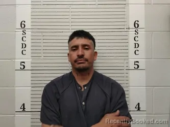 Mugshot of Javier Baca booked in Socorro County, New Mexico on August 21, 2026