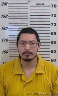Mugshot of CHRISTIAN YAZZIE booked in Valencia County, New Mexico on July 16, 2026