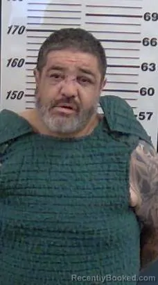Mugshot of David J Perea booked in Valencia County, New Mexico on August 11, 2026