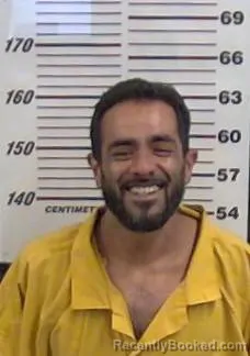 Mugshot of Alfredo Garcia booked in Valencia County, New Mexico on August 27, 2026