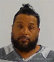 Mugshot of Eliseo Santizo booked in Calhoun County, Texas on July 23, 2026