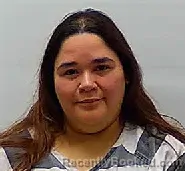 Mugshot of Briana Ester Sanchez booked in Calhoun County, Texas on October 3, 2026