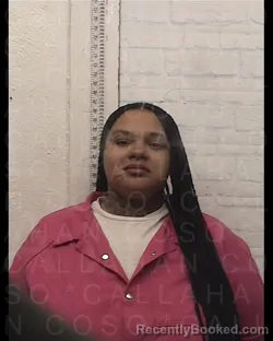 Mugshot of AALYAH JEAN HUNT booked in Callahan County, Texas on March 18, 2026