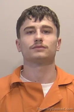 Mugshot of Owen Michael Stewart booked in Niagara County, New York on March 31, 2026