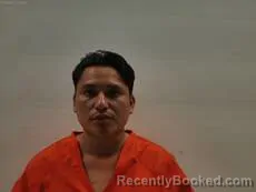 Mugshot of Santiago Flores Uvence booked in Cameron County, Texas on August 20, 2026