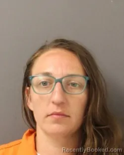 Mugshot of Angela Jean Kondracki booked in Ontario County, New York on August 21, 2026