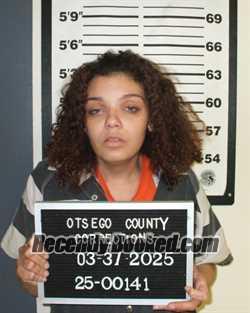 Booking photo from Otsego County, New York