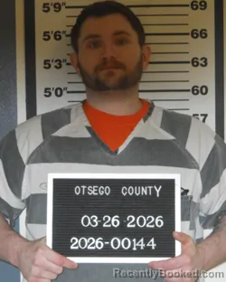 Mugshot of ELI WARREN STAPLETON booked in Otsego County, New York on March 26, 2026