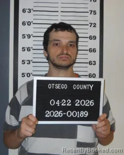 Mugshot of MARCUS SAMUEL BORGGREEN booked in Otsego County, New York on April 22, 2026