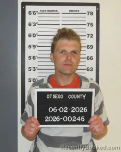 Mugshot of NICHOLAS SCOTT ATKINSON booked in Otsego County, New York on June 2, 2026