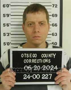 Booking photo from Otsego County, New York