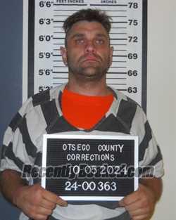 Booking photo from Otsego County, New York